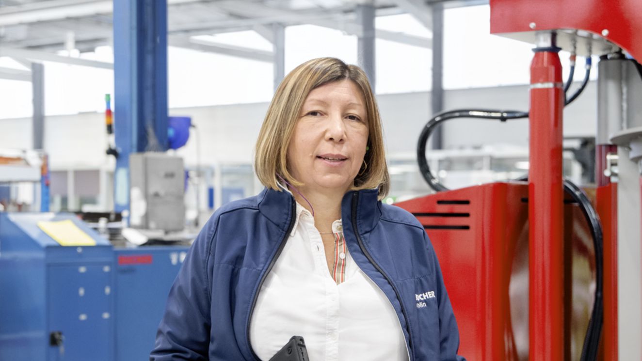 Karine Galland, Industriemanagerin von Bucher Industries in Chalonnes