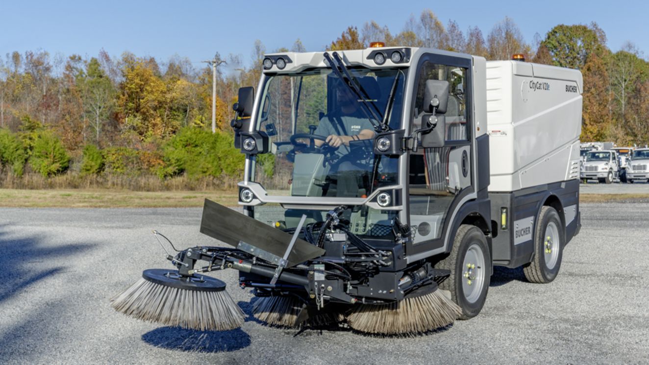 Compact sweeper from Bucher Municipal in Mooresville